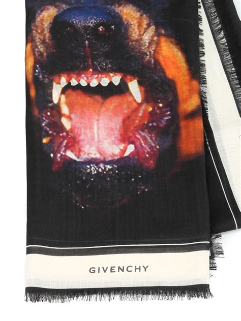 givenchy rottweiler print scarf|Givenchy Rottweiler Silk Scarf w/ Tags .